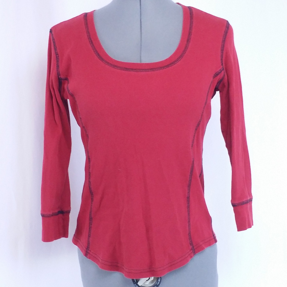 Tommy Hilfiger Red LS Top Shirt medium